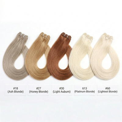 Raw Blonde Straight Weft Extensions