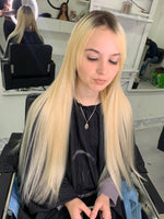 Raw Blonde Straight Genius Weft Extensions
