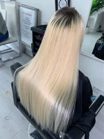 Raw Blonde Straight Genius Weft Extensions