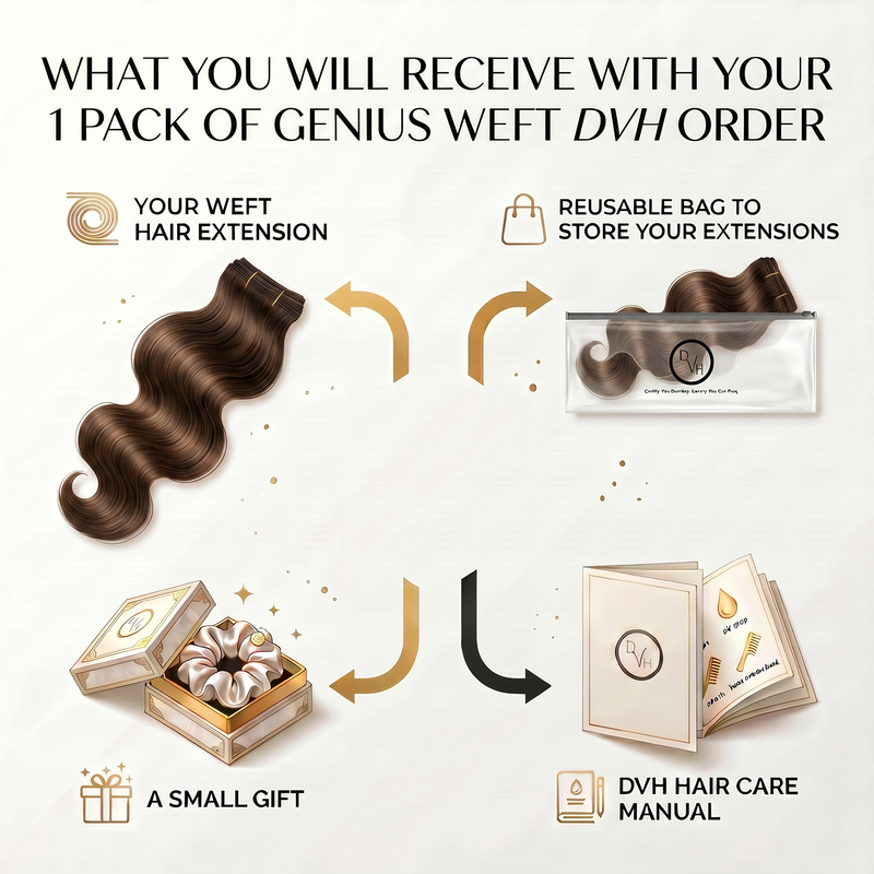 Virgin Body Wave Genius Weft Extensions
