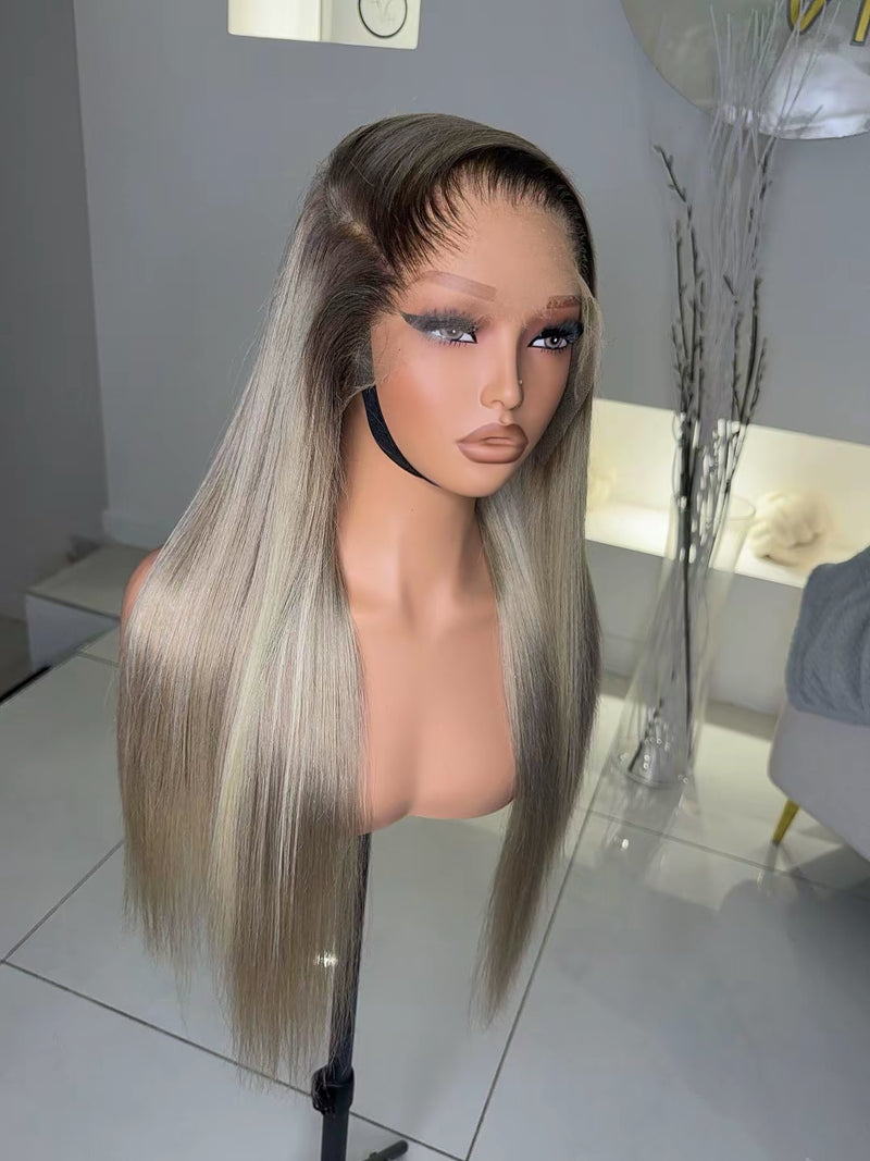 River – Blonde Straight 13x6 HD Lace Frontal Wig (26” Custom Unit)