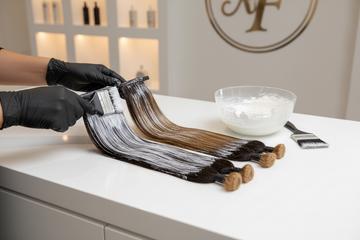 Bleaching – 1B to #27 Honey Blonde (Virgin & Raw Hair)