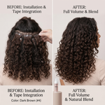 DVH Virgin Loose Wave Curly Tape In Extensions