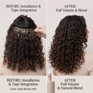 DVH Virgin Loose Wave Curly Tape In Extensions