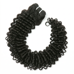 Virgin Deep Wave Curly Weft Extensions