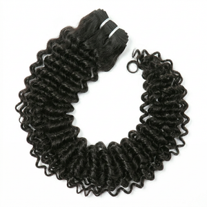 Virgin Deep Wave Curly Weft Extensions