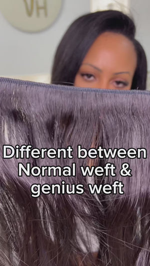 Virgin Loose wave curly Genius Weft Extensions