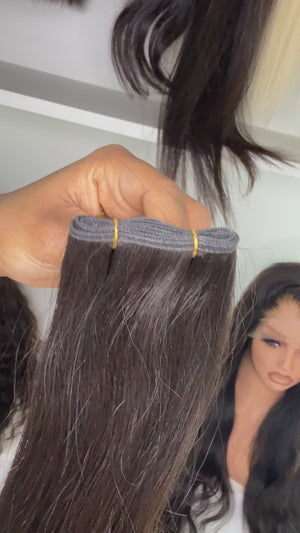 Raw Straight Genius Weft Extensions