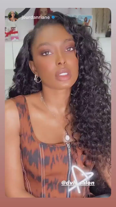 Virgin Loose Wave Curly Weft Extensions