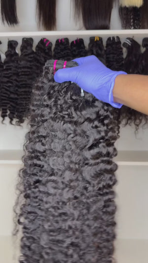 Virgin Burmese Curls Machine Weft Extensions