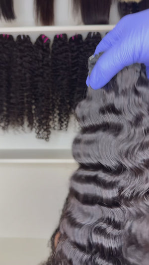 Raw Indian Curls Weft Extensions