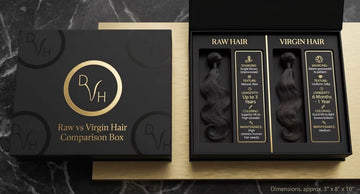 DVH Raw vs Virgin Hair Comparison Box